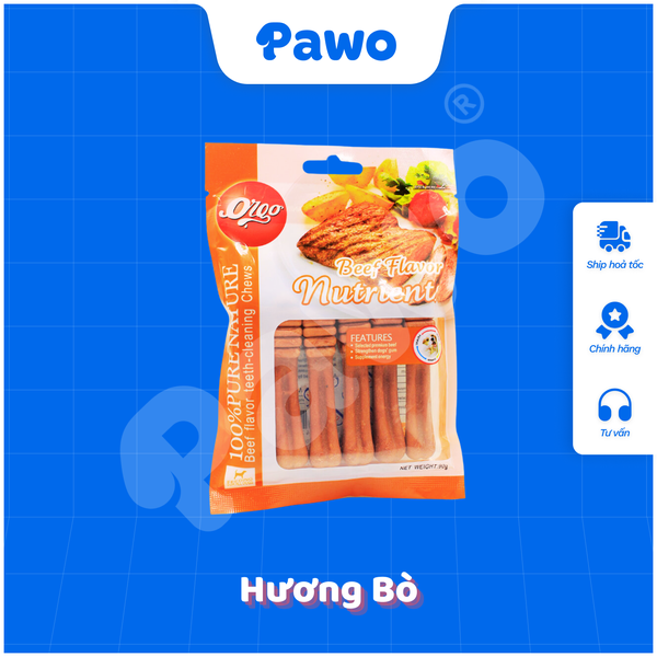 Xương Orgo sạch răng cho chó gói 90g | PAWO