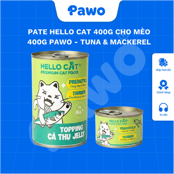 Pate Hello Cat 400g Cho Mèo 400g PAWO