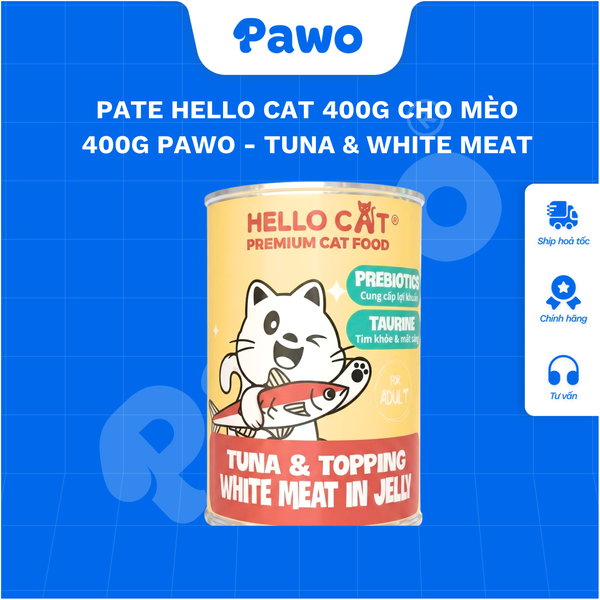 Pate Hello Cat 400g Cho Mèo 400g PAWO