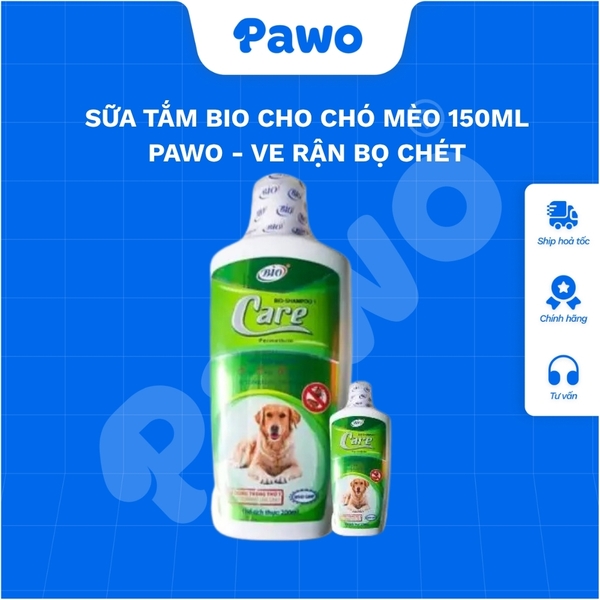 Sữa Tắm Bio Cho Chó Mèo 150ml PAWO