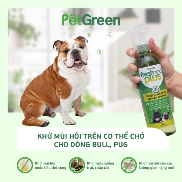 SPVS - Xịt khử mùi Pet Green cho chó mèo 100ml | PAWO