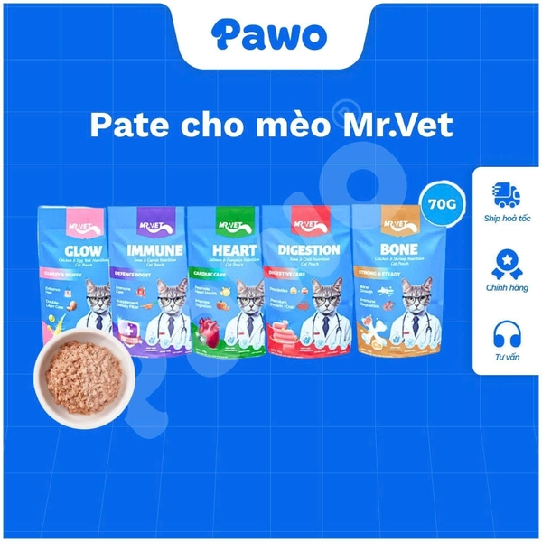 Pate MR.VET 70g Dành Cho Mèo PAWO