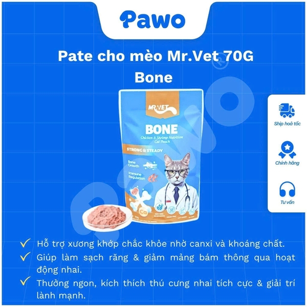Pate MR.VET 70g Dành Cho Mèo PAWO
