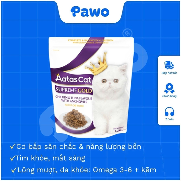 Hạt Aatas 1,2kg cho Mèo PAWO