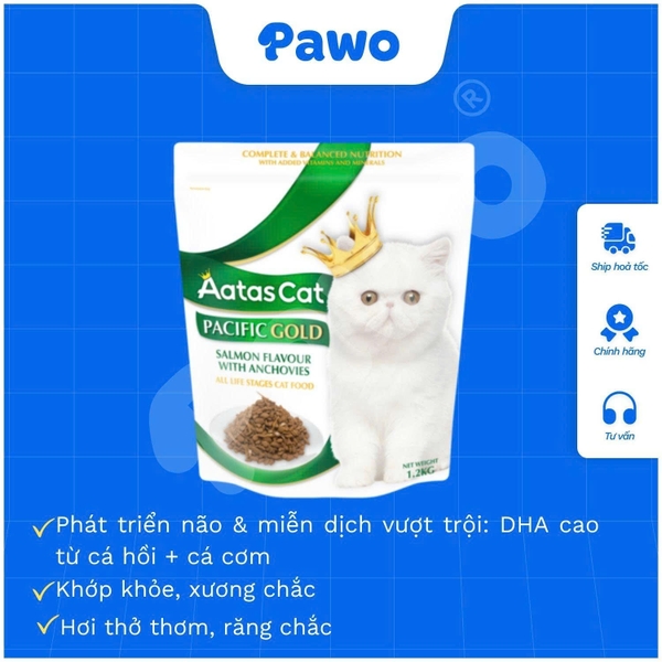 Hạt Aatas 1,2kg cho Mèo PAWO