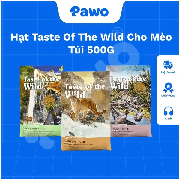 Hạt Taste of the wild cho mèo túi 500g | PAWO