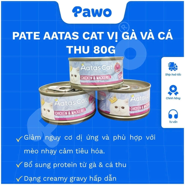 Pate Aatas Cat 80g | PAWO