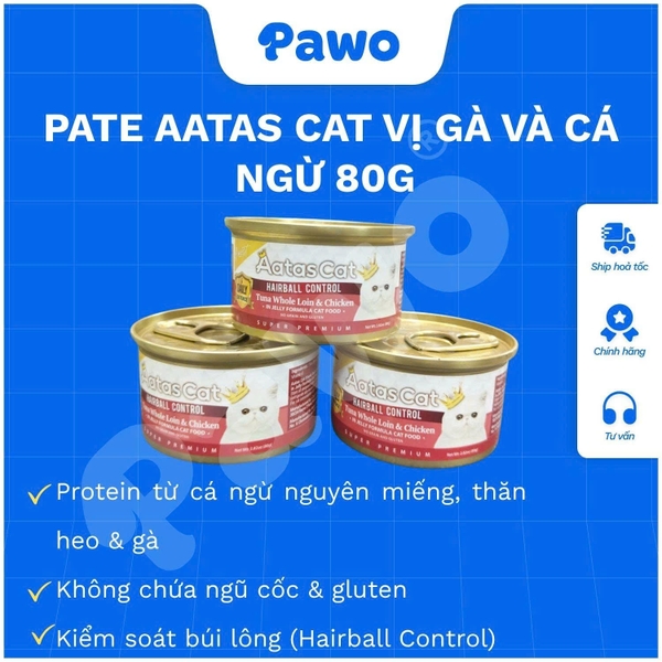 Pate Aatas Cat 80g | PAWO