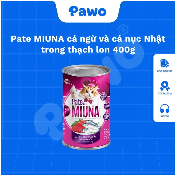 Pate MIUNA lon 400g | PAWO