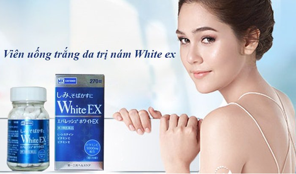 VIÊN UỐNG TRẮNG DA , TRỊ NÁM WHITE EX II - 270 Viên Nhật My Shop