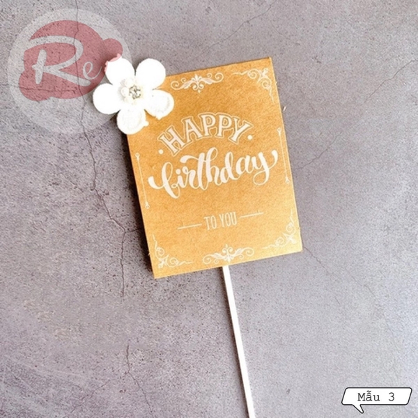 Thiệp Happy Birthday - Mẫu 3