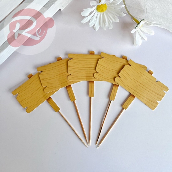 Bảng gỗ trơn - Chữ nhật (set 5 cây)