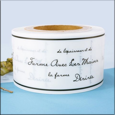 Cuộn thành bánh 8cm - Chữ Đen