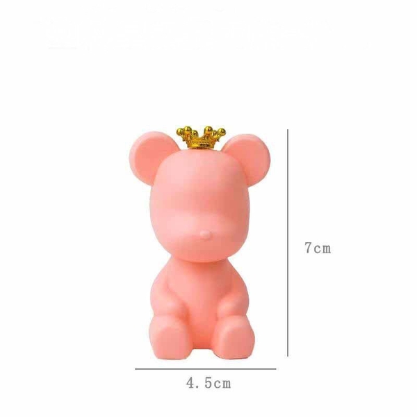Gấu bearbrick - Hồng