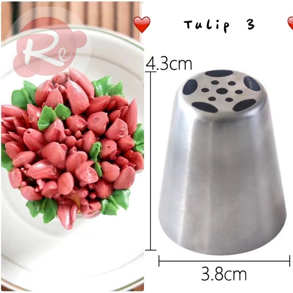 Đui bắt kem - Hoa Tulip - Số 3