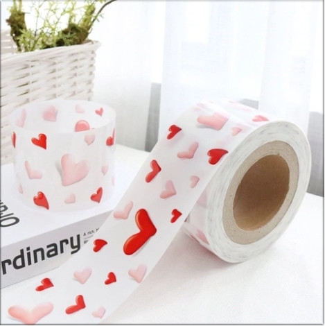 Cuộn thành bánh 8cm - Trái tim