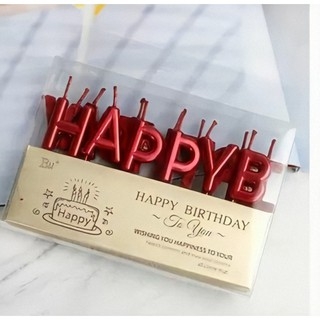 Bộ nến HPBD - Đỏ
