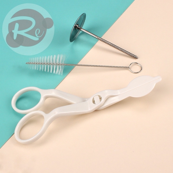 Bộ 3 dụng cụ cọ, kéo, dù bắt kem