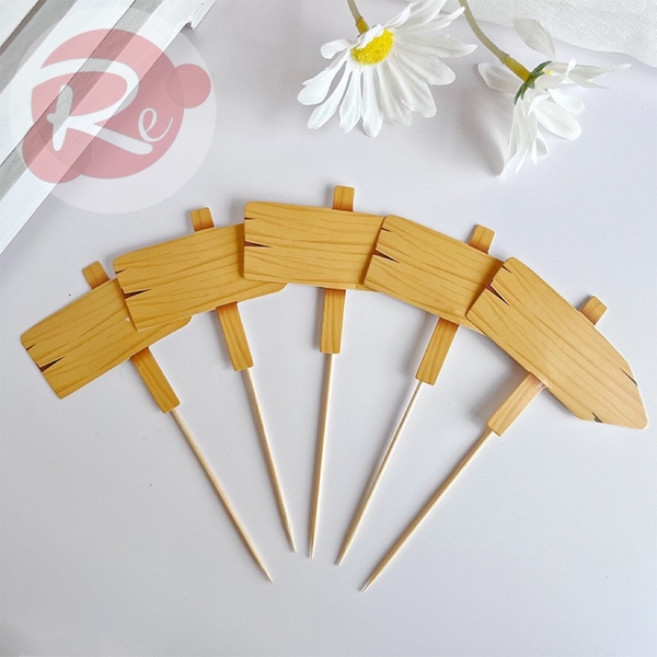 Bảng gỗ trơn - Mũi tên (set 5 cây)