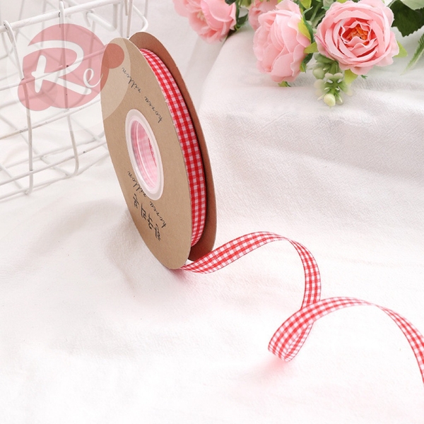 Ruybang 1cm-50m - Kẻ caro - Đỏ