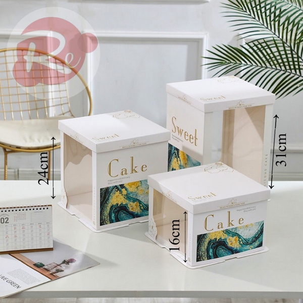 Hộp vuông HM Cake Sweet - 30x30x18