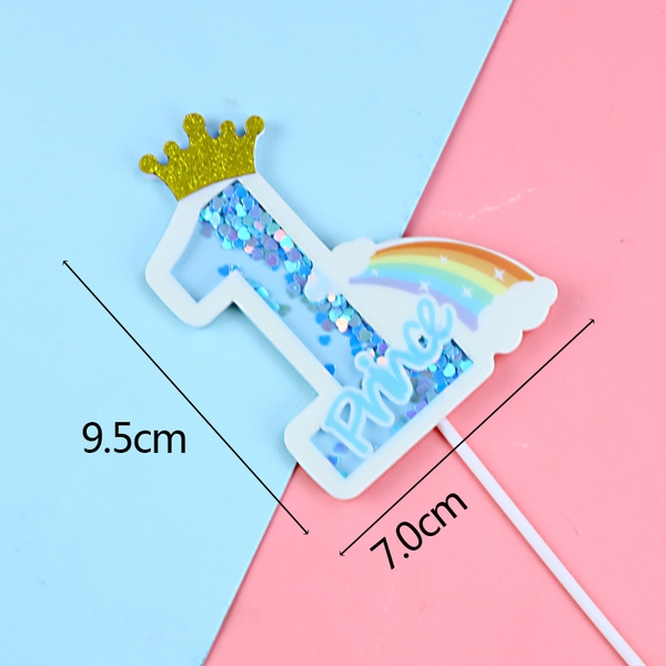 Que cắm số 1 kim tuyến - Xanh