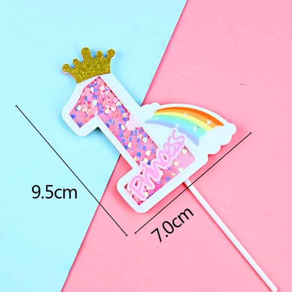 Que cắm số 1 kim tuyến - Hồng