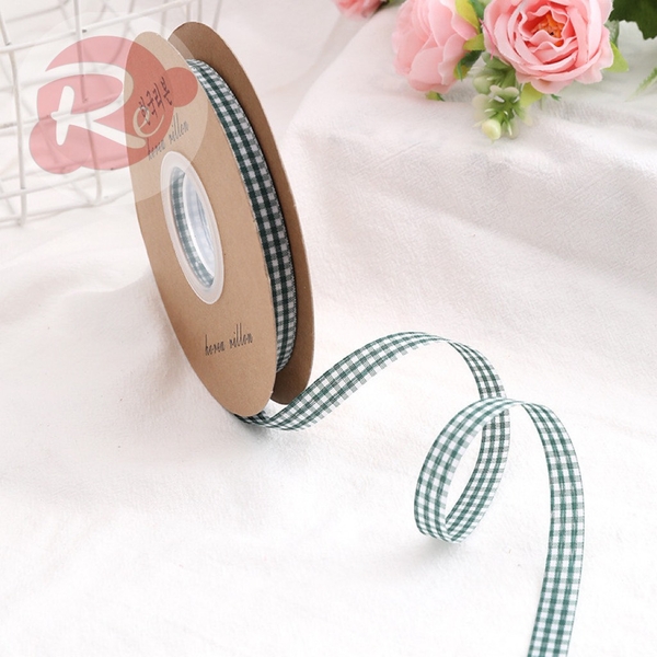 Ruybang 1cm-50m - Kẻ caro - Xanh rêu