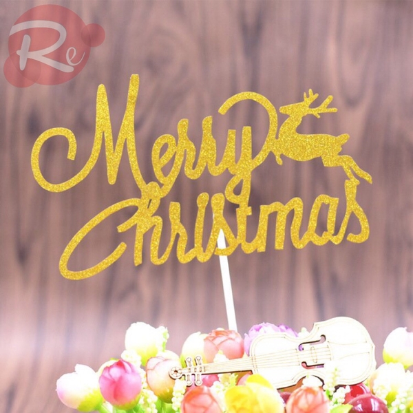 Que cắm Merry Christmas