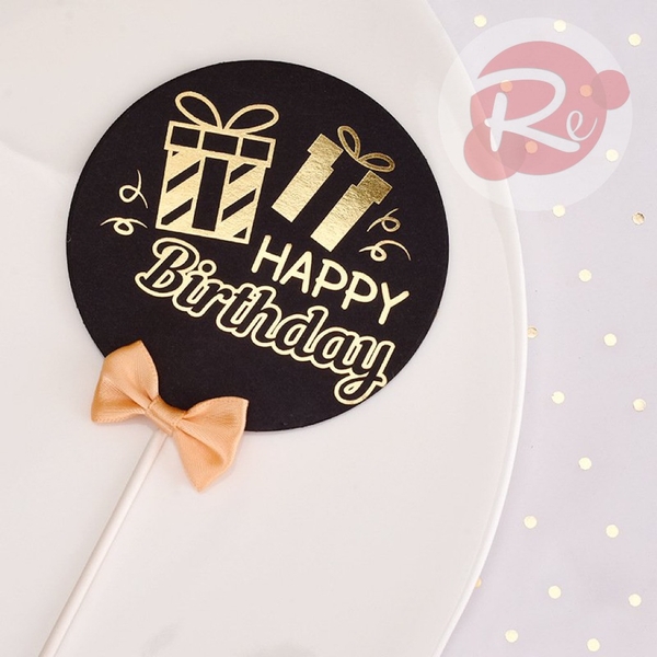 Thẻ đen Happy Birthday - Hộp quà