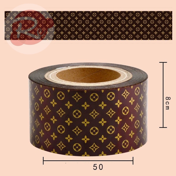 Cuộn thành bánh 8cm - LV nâu