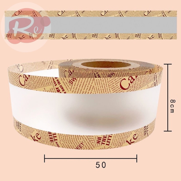 Cuộn thành bánh 8cm - Viền chữ