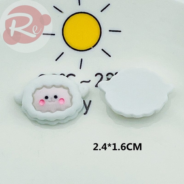 Hạt charm - Cừu trắng