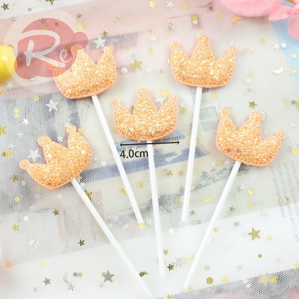 5 cây da phồng (Size To) vương miện - Vàng