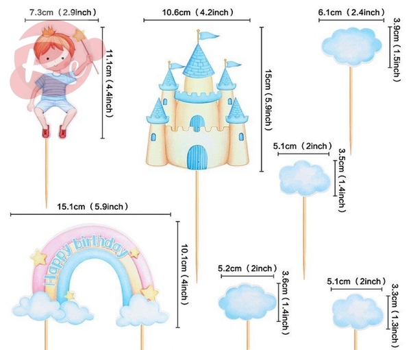 SCG Lâu đài và cầu vồng - Xanh