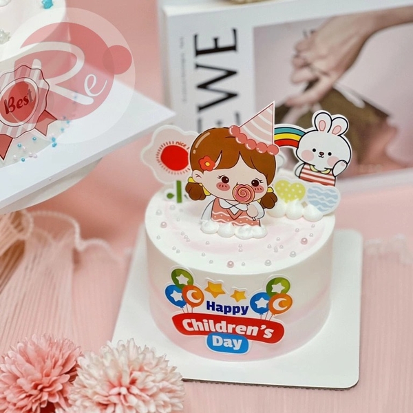 SCG Bé gái mũ chóp hồng