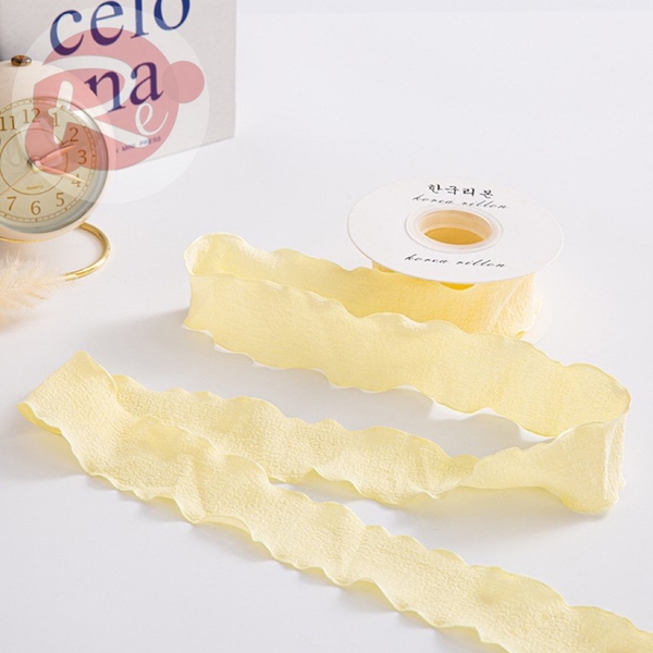Ruybang vải nhúm (4cmx10m) - Vàng