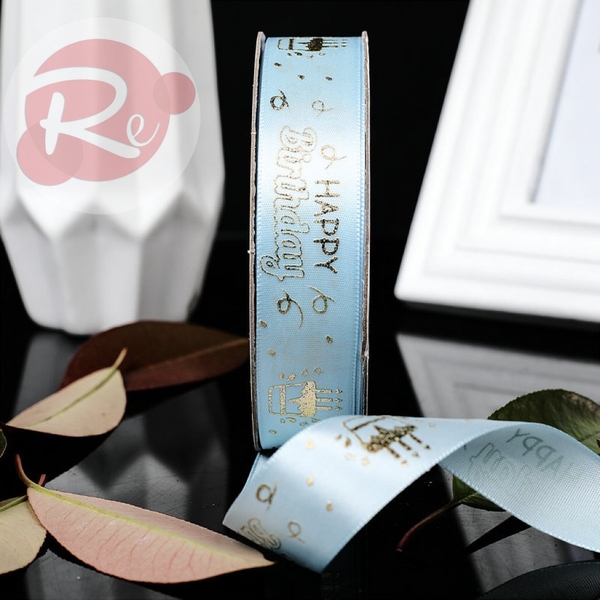 Ruybang HPBD Bánh sinh nhật (2.5cm-22m) - Xanh