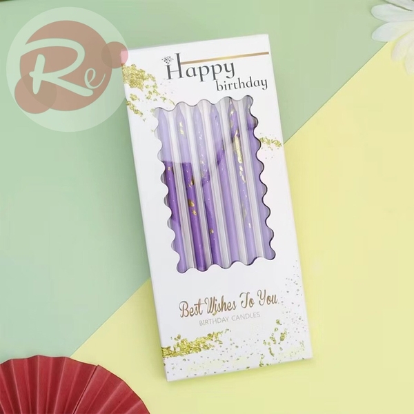 Nến nhũ Pastel - Tím