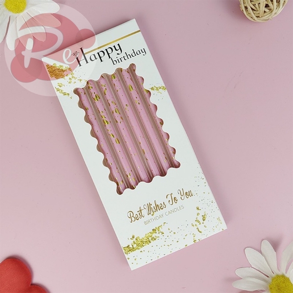 Nến nhũ Pastel - Hồng