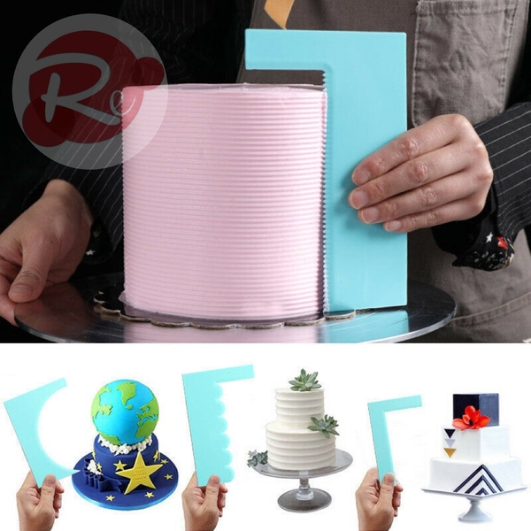 Bộ 8 dụng cụ chà láng, tạo vân, tạo viền trang trí bánh