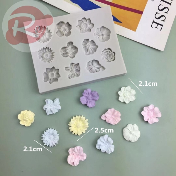 Khuôn Silicon - Hoa mini