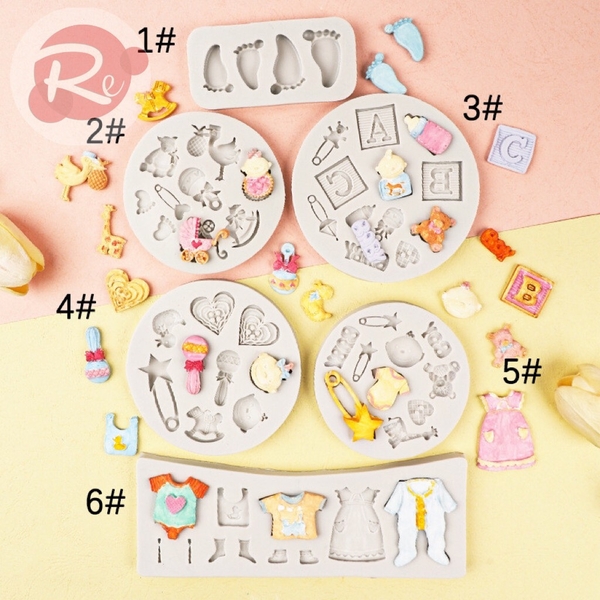 Khuôn Silicon - Bộ 6 khuôn thôi nôi
