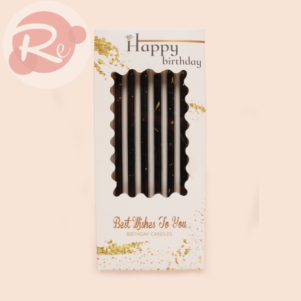 Nến nhũ Pastel - Đen