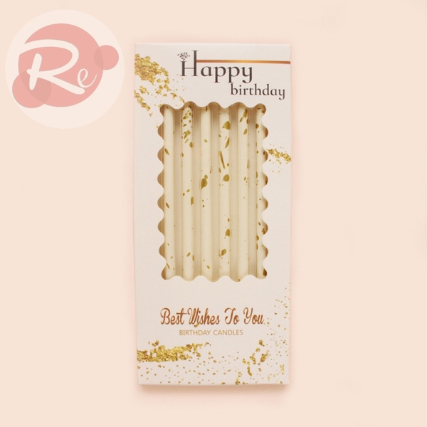 Nến nhũ Pastel - Trắng