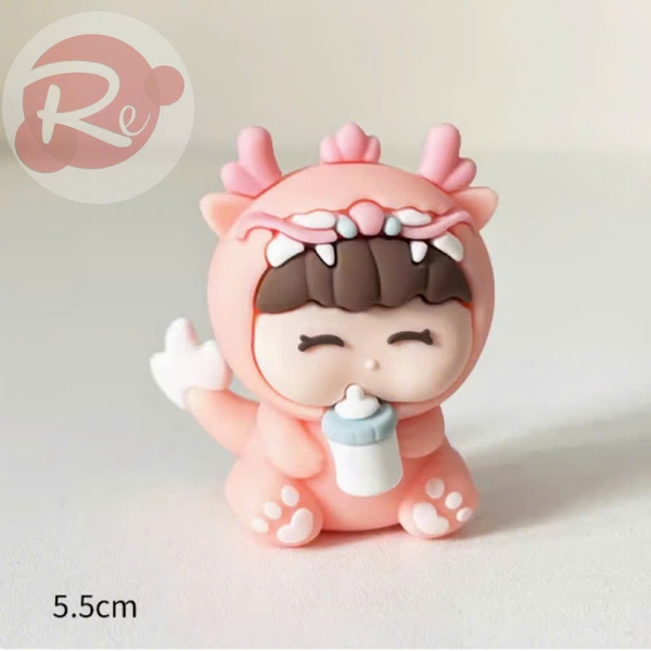 Rồng cầm bình sữa - Hồng
