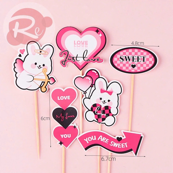 Gói 10 SCG Happy Valentine's Day - Thỏ trắng Love