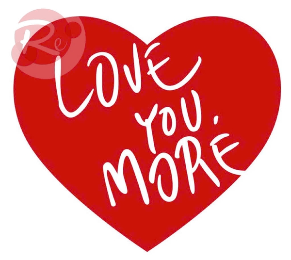 5 tag giấy tim - Love you more