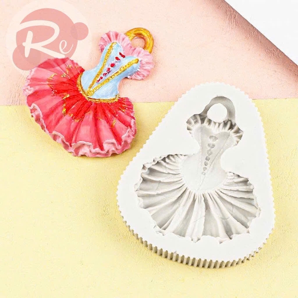 Khuôn Silicon - Váy công chúa Barbie