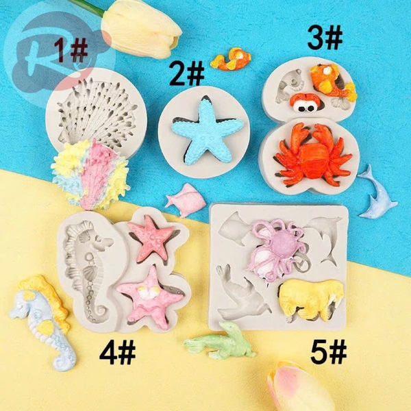 Khuôn Silicon - Bộ 5 đại dương - Bộ 2